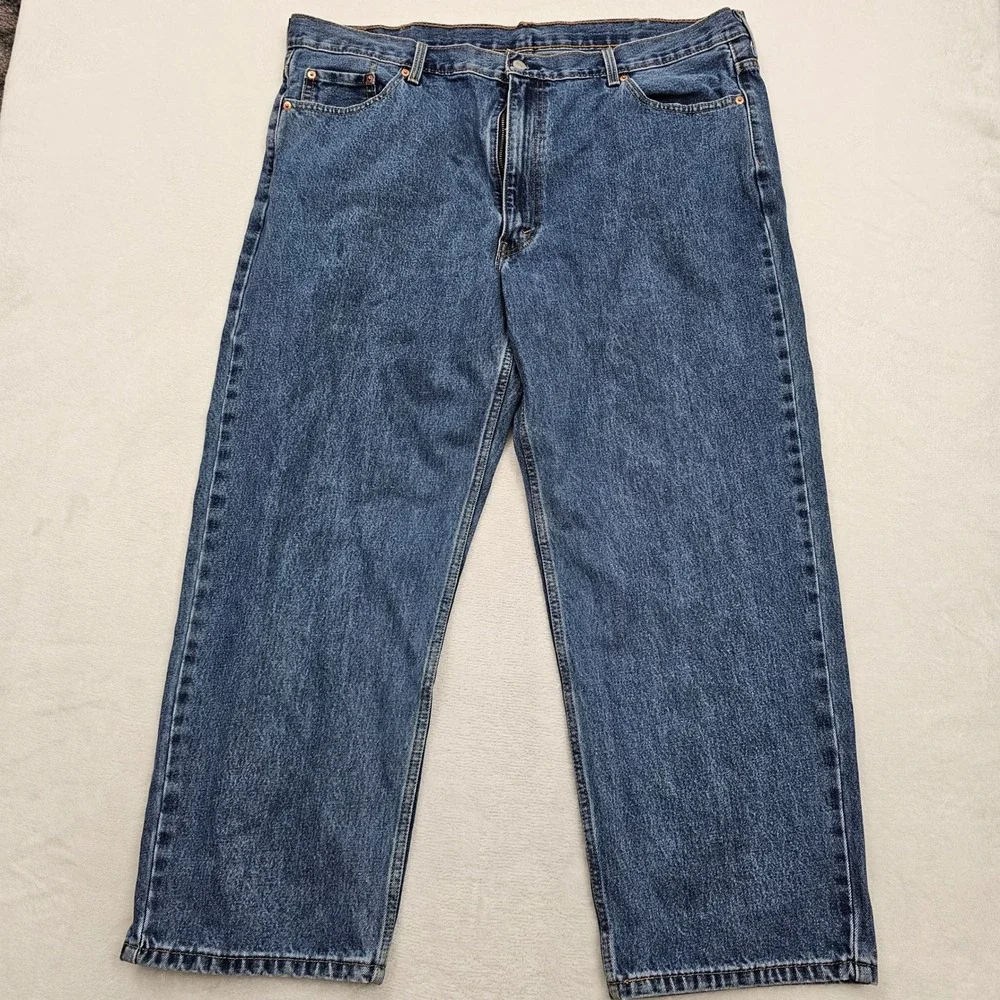 Levi's 550 Relaxed Fit Jeans Mens 44x29 (46x30) Blue Denim Cotton Classic Baggy